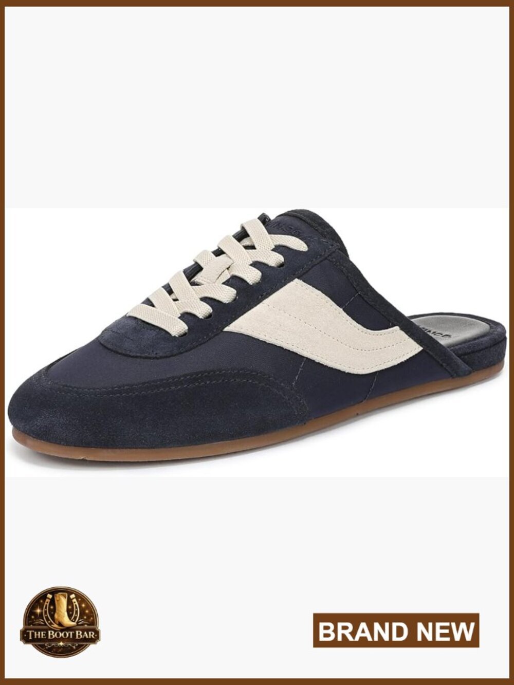 Suede Mule Sneakers Slip-On Low Top Walking Shoes